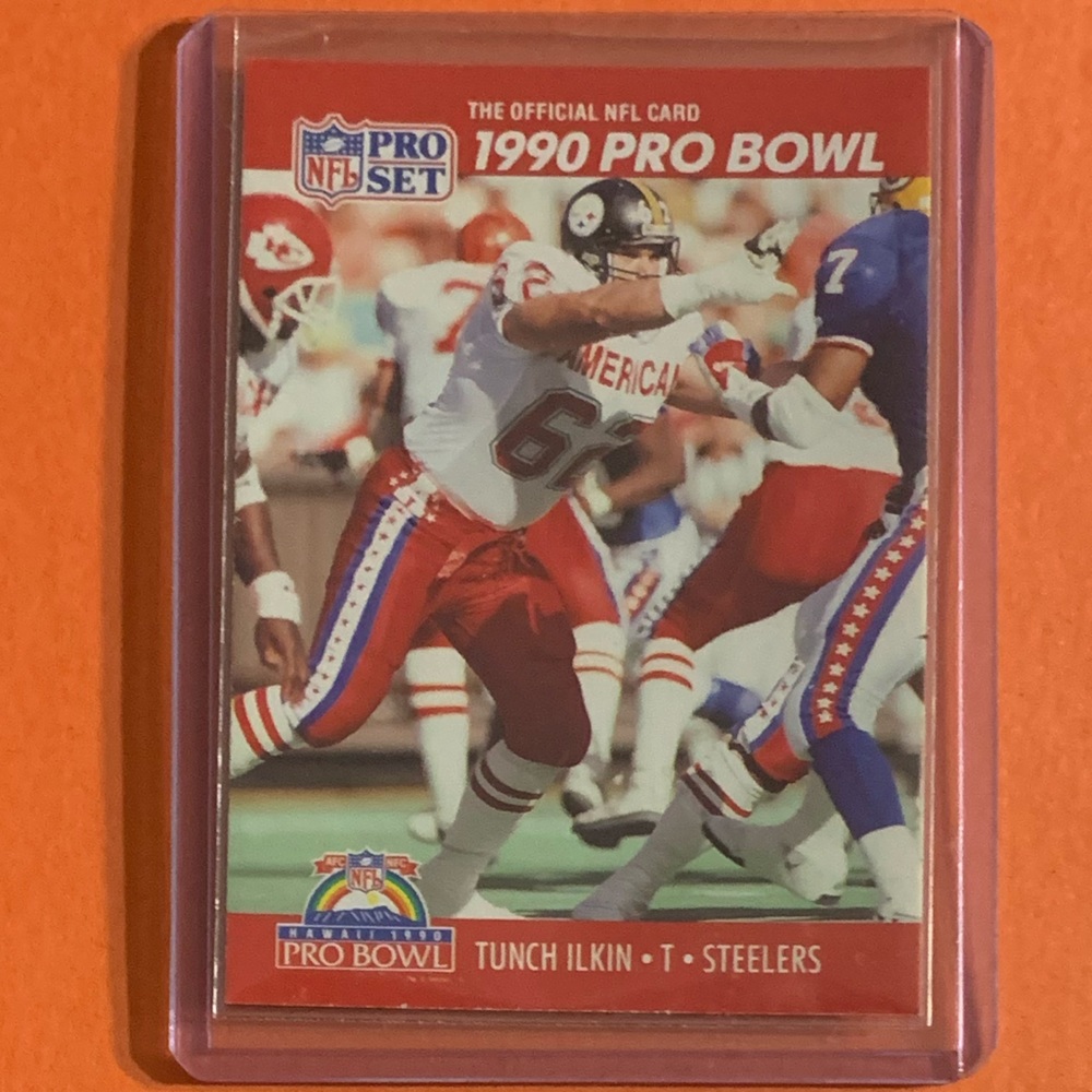 Tunch Ilkin #346 1990 Pro Set Football Trading Card